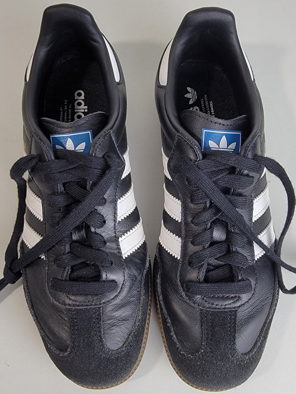 Adidas Samba OG Sneakers Women's Sz. 8 Black White Gum, Lifestyle Shoes IG9031